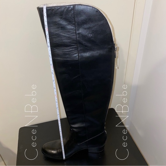 ❤️Leather Over the Knee Back Zip Boots — INC International Concepts —US 7 —Black - Picture 12 of 14